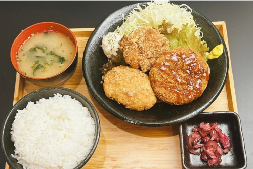 ミックスフライメンチカツ定食